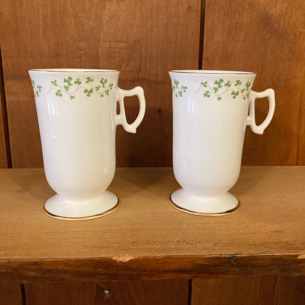 Royal Tara fine bone china Irish coffee mugs, set of 2